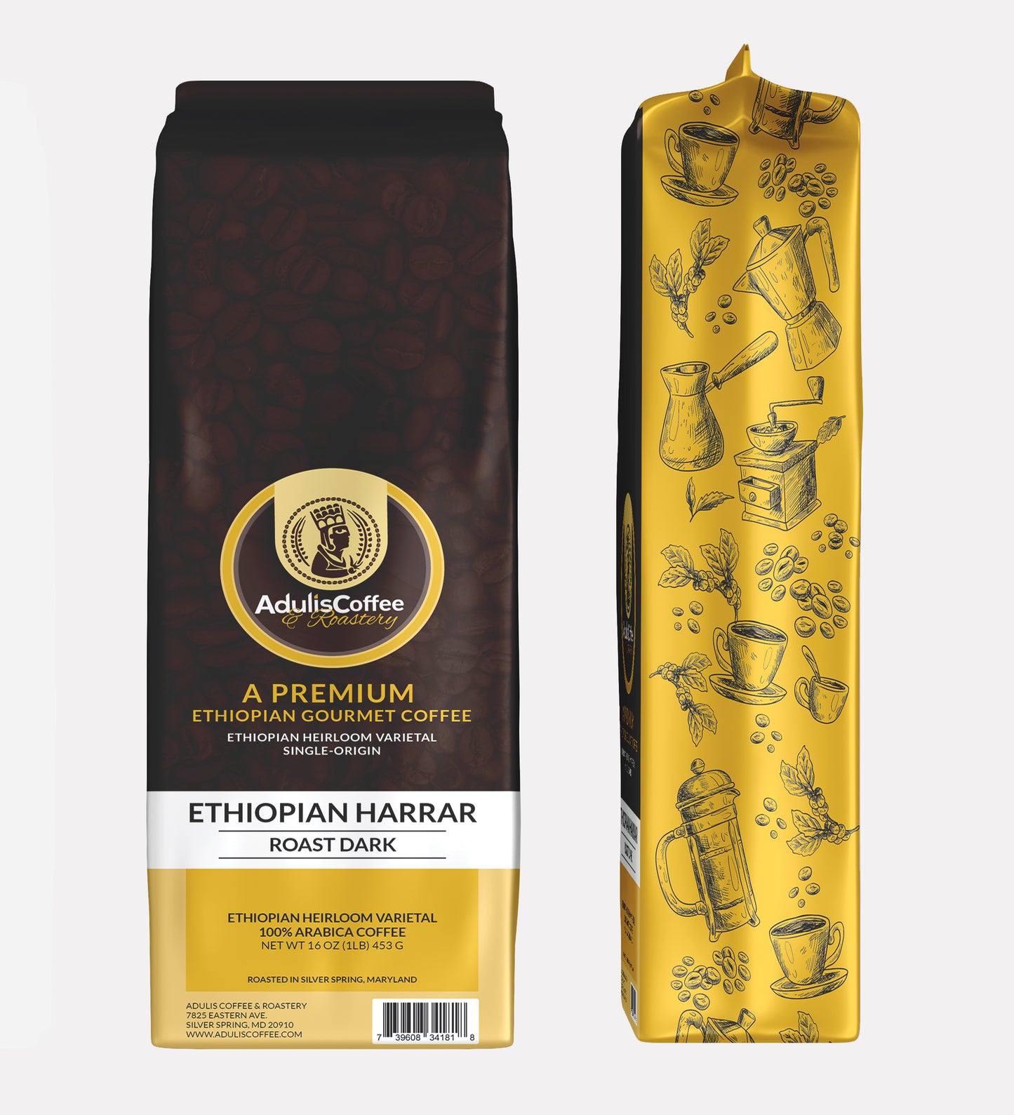 Adulis Coffee Harrar Medium Roast Whole Bean