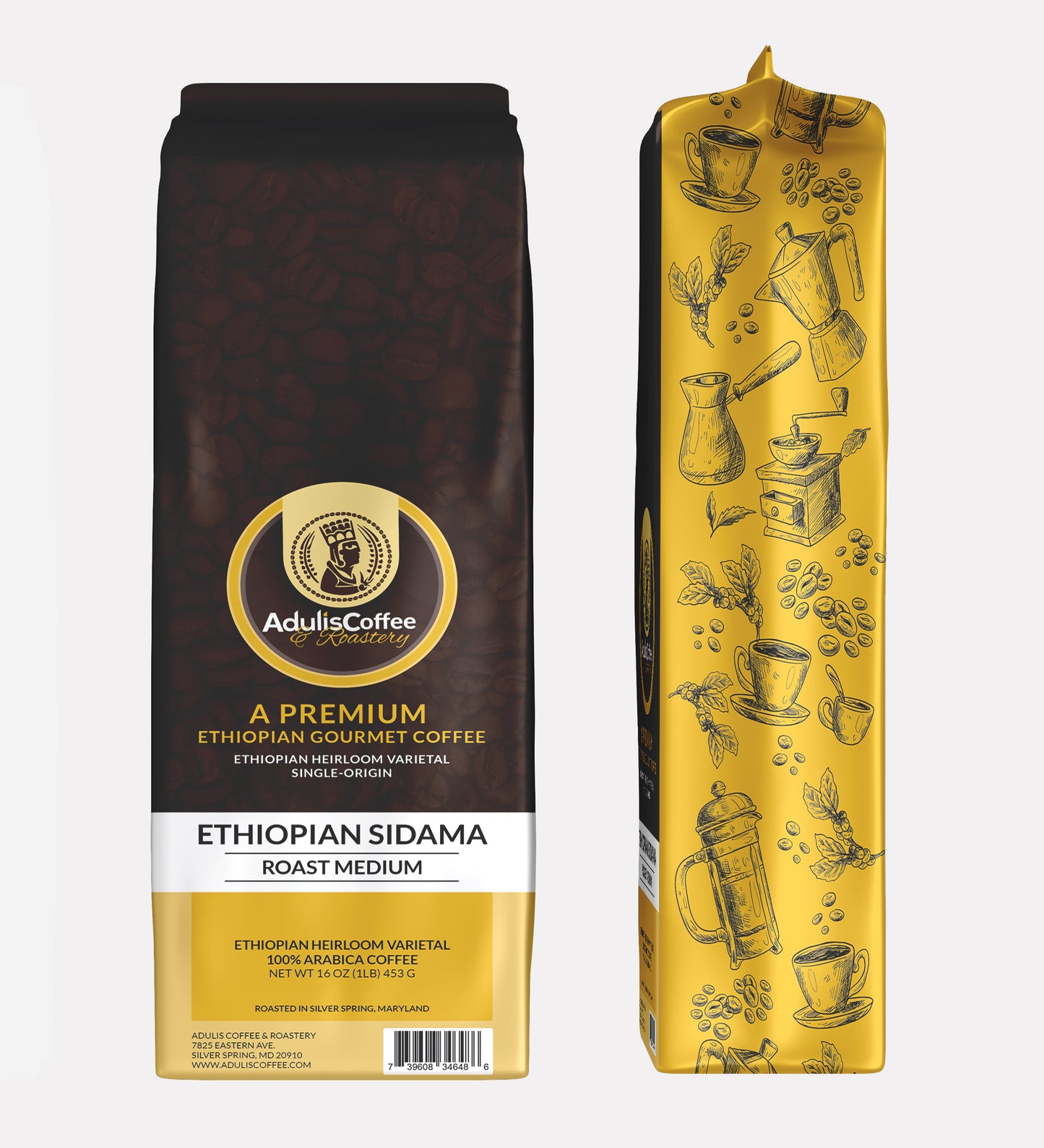 Adulis Coffee Sidamo Medium Roast Whole Bean